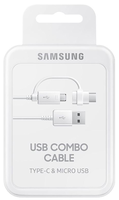 Samsung datakabel micro USB & USB-C - wit