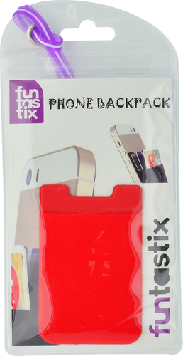 Funtastix Phone Elastic Backpack - dark red