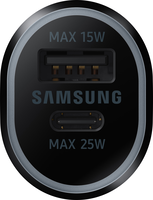 Samsung duo autolader - USB A + USB C - snel laden 40W - Zwart