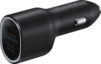 Samsung duo autolader - USB A + USB C - snel laden 40W - Zwart