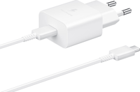 Samsung Snellader USB-C 15W - Wit - Met USB-C Naar USB-C Datakabel