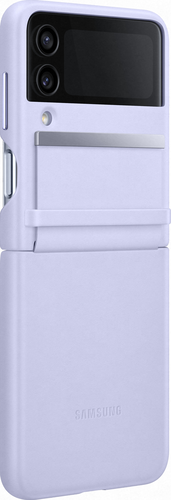 Samsung Flap Leather Cover - SErenity Purple - For Samsung Galaxy Z Flip 4 (5G)