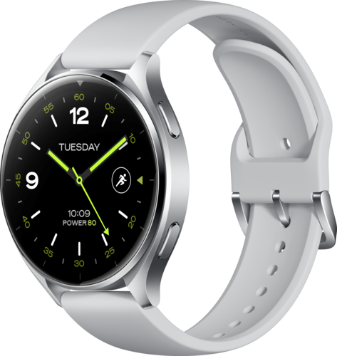Xiaomi Watch 2 - Silver Case With Gray TPU Strap