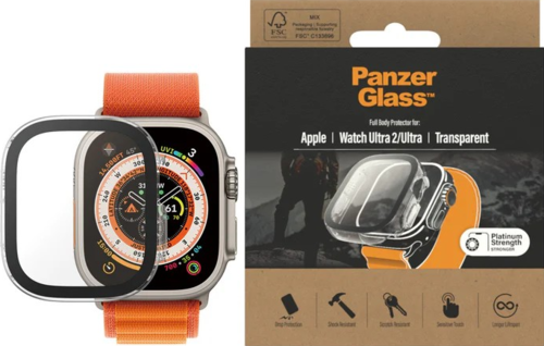 PanzerGlass Screen Protector Glass - Clear - voor Apple Watch Ultra 49mm