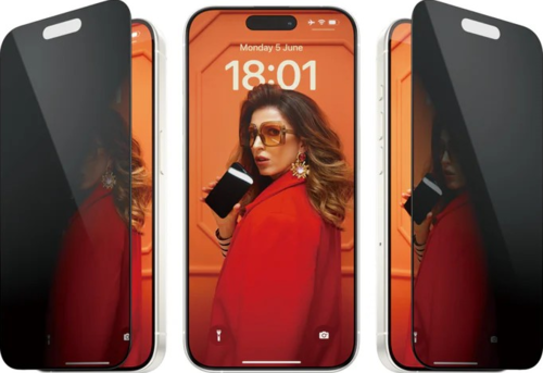 PanzerGlass Privacy Ultra Wide Fit Glass - Clear - for iPhone 15 Pro