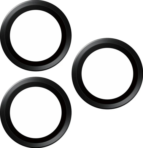 PanzerGlass Hoops Camera Protector - Black Metal - for iPhone 15 Pro/15 Pro Max
