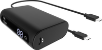 Muvit Tiger Powerbank 10000 mah PD avec 2 cables USB-C - Noir