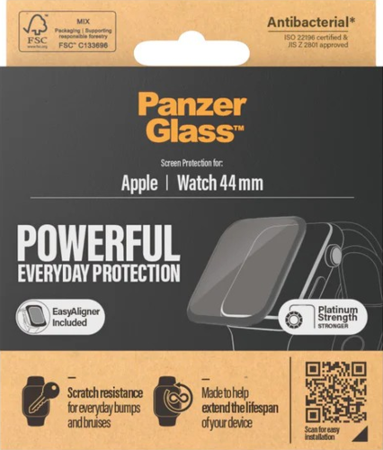 PanzerGlass Screen Pro Ultra-Wide Fit - Clear - voor Apple Watch 4/5/6/SE 44mm