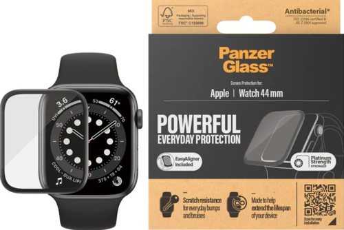 PanzerGlass Screen Pro Ultra-Wide Fit - Clear - voor Apple Watch 4/5/6/SE 44mm