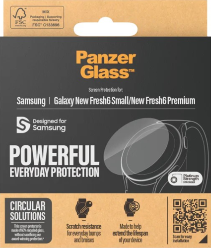 PanzerGlass Screen Protector - Clear - voor  Samsung Galaxy Watch 7 (40mm)