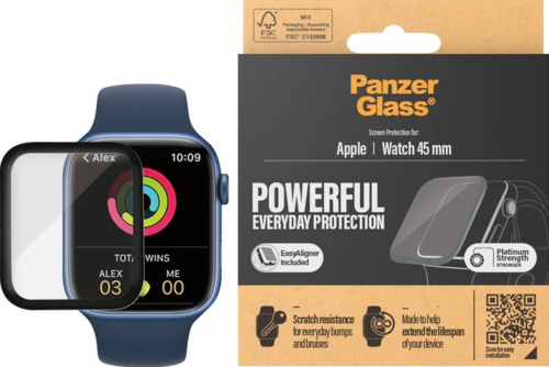 PanzerGlass Screen Protector - Clear - voor Apple Watch Series 8/7 45mm