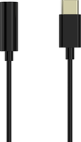 Sinox Kabel USB C to 3,5mm - Zwart