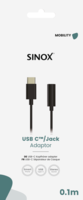 Sinox Kabel USB C to 3,5mm - Zwart
