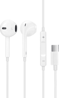 Sinox earphone wired headset with mic Jack USB-C - Wit