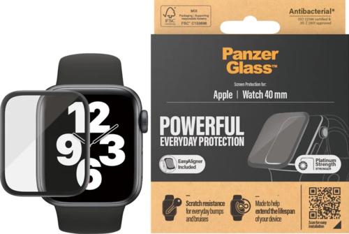 PanzerGlass Screen Protector - Clear - voor Apple Watch Series 4/5/6/SE 40mm