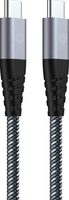 Muvit Tiger Cable USB-C to USB-C 100W 2M - Zwart