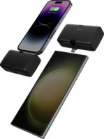 Sinox Plug-in Powerbank 12W USB-C & Lightning - Zwart