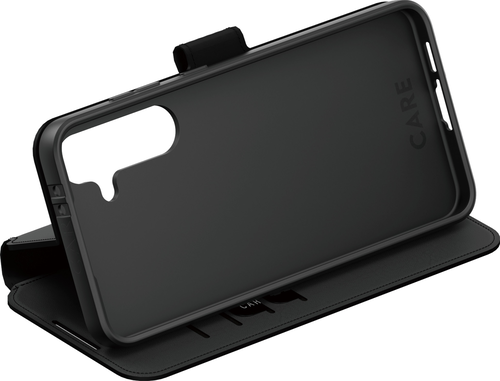 CARE. by PZG Feature Wallet Case w. Kickstand - Noir - pour Samsung Galaxy S25 CARE. by PZG Feature Wallet Case w. Kickstand - Noir - pour Samsung Galaxy S25