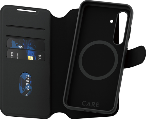 CARE. by PZG Feature Case Tango Two-in-One Wallet w. QI - Noir -  Samsung S25 CARE. by PZG Feature Case Tango Two-in-One Wallet w. QI - Noir -  Samsung S25