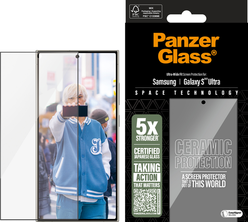 PanzerGlass Keramiek Screen Protector - Clear - voor Samsung Galaxy S25 Ultra