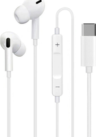 Sinox in-ear cushioned wired headset with mic Jack USB-C - Wit