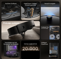 Dreame Robotstofzuiger X50 Ultra Complete Zwart