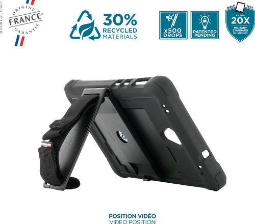 Mobilis PROTECH Case + 360° handstrap + kickstand - for Galaxy Tab Active5 8"