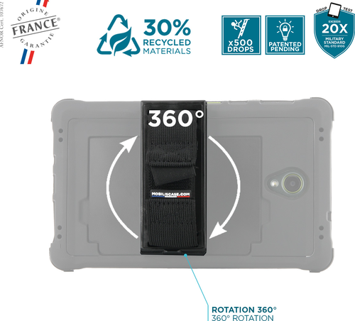 Mobilis PROTECH Case + 360° handstrap + kickstand - for Galaxy Tab Active5 8"