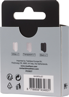 Musthavz Dust Plug Set - 3 pieces - Black, White & Transparant