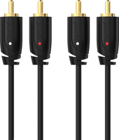 Sinox 2xRCA - 2xRCA Cable 1m - Black