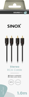 Sinox 2xRCA - 2xRCA Cable 1m - Black