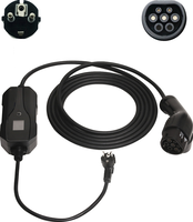 SINOX EV Charging Cable, Schuko AC - Type 2  6A 1 Phase , 5m - Zwart