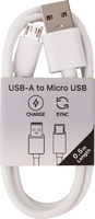 Musthavz to Go USB-A to Micro USB Cable 0.5m - Blanc