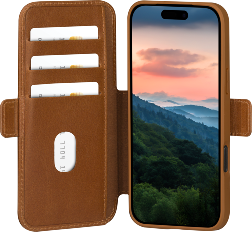 DBramante slim wallet bookcover Copenhagen - Tan - iPhone 17 Pro Max/18 Pro Max