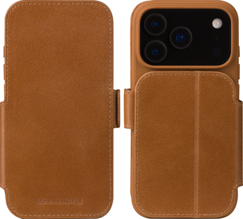 DBramante slim wallet bookcover Copenhagen - Tan - iPhone 17 Pro Max/18 Pro Max