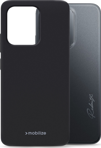 Mobilize Rubber Gelly Case - Matt Zwart - voor Xiaomi Redmi 15C 4G/5G