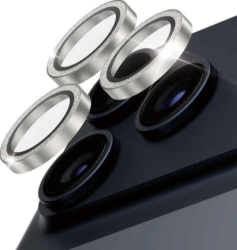 PanzerGlass Hoops Lens - Glitter Silver - iPhone 17 Pro/17 Pro Max/16 Pro (Max)