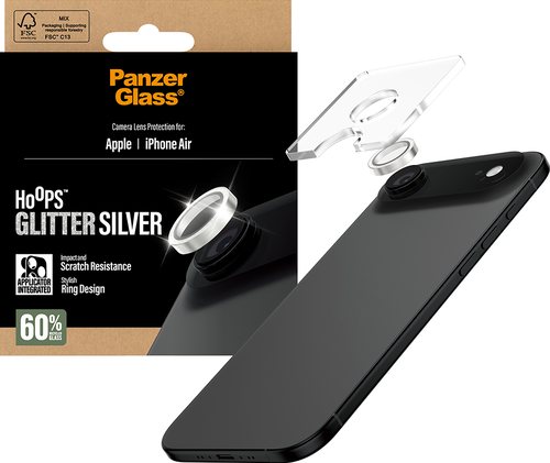 PanzerGlass Hoops Lens Protector - Glitter Silver - iPhone Air