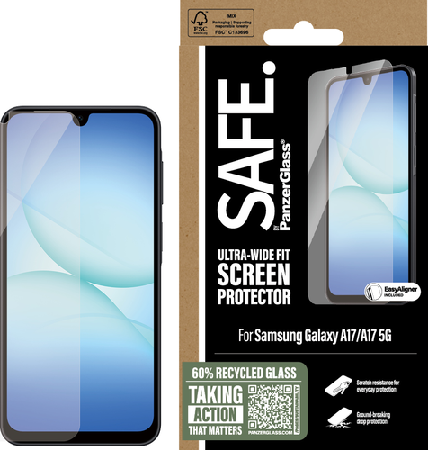 SAFE. by PanzerGlass Screen Protector UWF - Clear - Samsung Galaxy A17 4G/5G