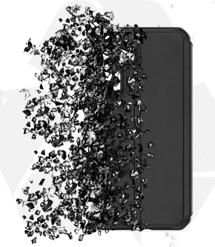ITSkins Recycled Spectrum Folio cover - zwart - voor Samsung Galaxy S25 FE