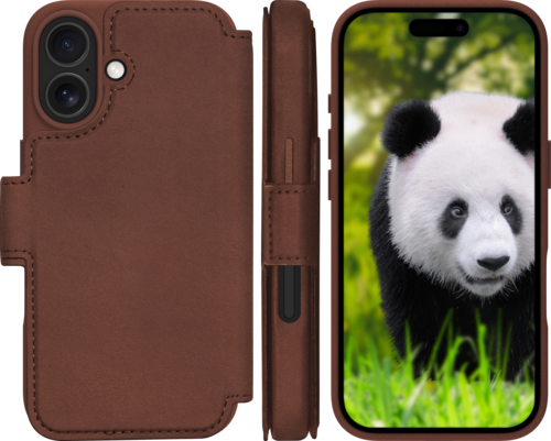 DBramante Lynge 2-in-1 leather wallet MagSafe - Dark Tan - Apple iPhone 17