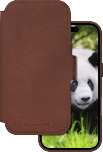 DBramante Lynge 2-in-1 leather wallet MagSafe - Dark Tan - Apple iPhone 17