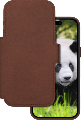 DBramante Lynge 2-in-1 leather wallet MagSafe - Dark Tan - iPhone 17 Pro Max