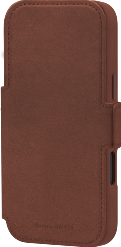 DBramante Lynge 2-in-1 leather wallet MagSafe - Dark Tan - iPhone 17 Pro Max