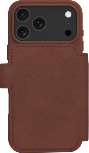 DBramante Lynge 2-in-1 leather wallet MagSafe - Dark Tan - iPhone 17 Pro Max