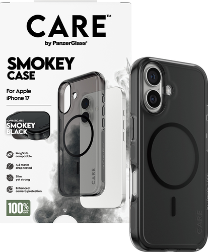 CARE by Panzerglass FS Case Urban Explorer Zwarte MagSafe - Smokey - iPhone 17