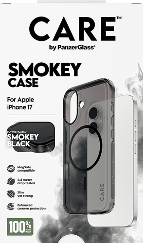 CARE by Panzerglass FS Case Urban Explorer Zwarte MagSafe - Smokey - iPhone 17
