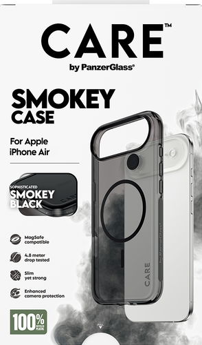 CARE by Panzerglass FS Case Urban Explorer Zwarte MagSafe -Smokey- iPhone Air