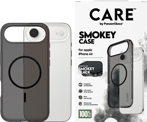 CARE by Panzerglass FS Case Urban Explorer Zwarte MagSafe -Smokey- iPhone Air