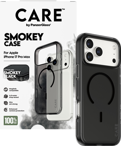 CARE by Panzerglass Case Urban Explorer MagSafe Noir - Smokey- iPhone 17 Pro Max